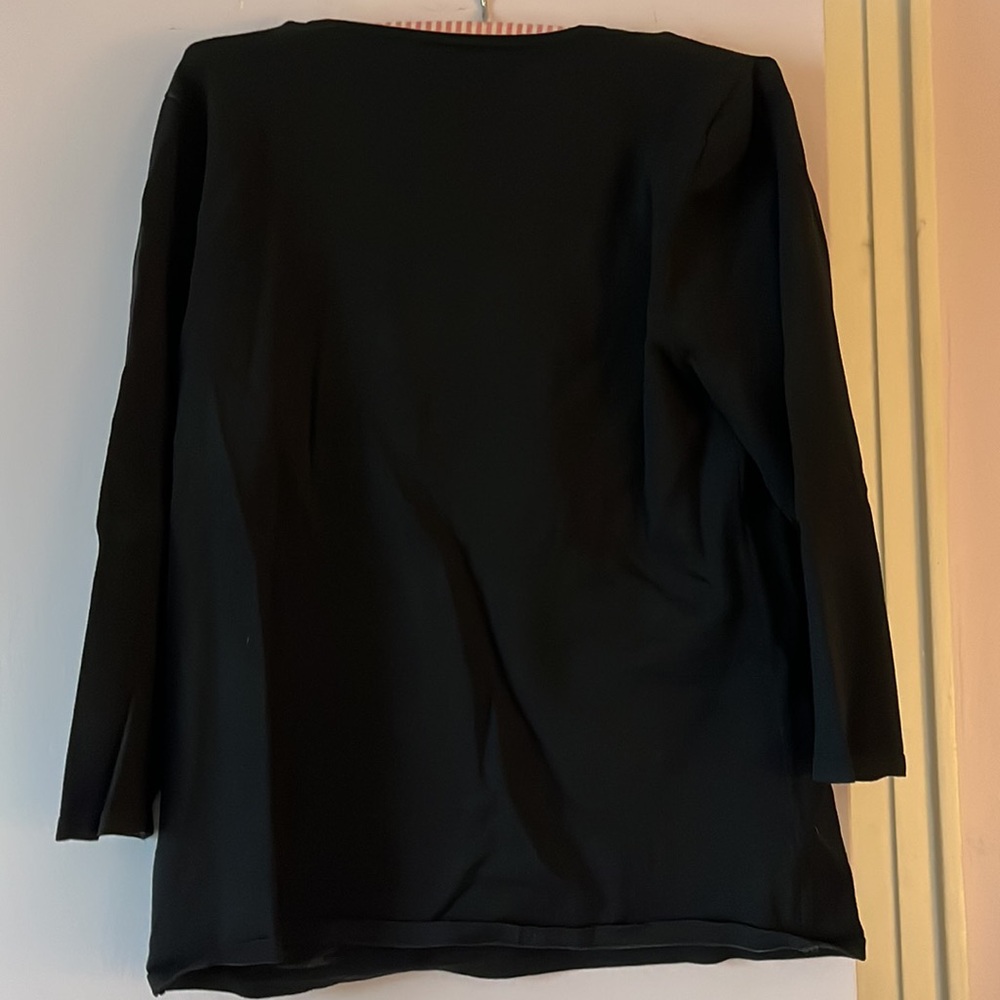 Seeet black viscose / nylon/ spandex blend black- CABLE & GAUGE  top - Picture 2 of 6